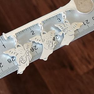 Vintage Mexico 3 Angel Musician Brooch Pin Sterling Silver 925 Christmas Holiday